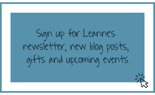 Leanne's newsletter sign up